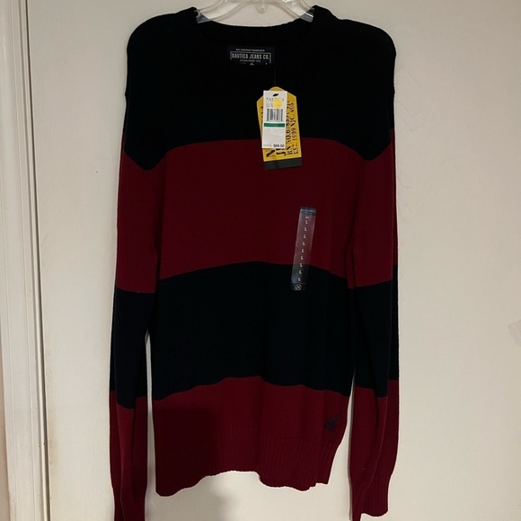 Mens Nautica SweaterRed and BlueNWT